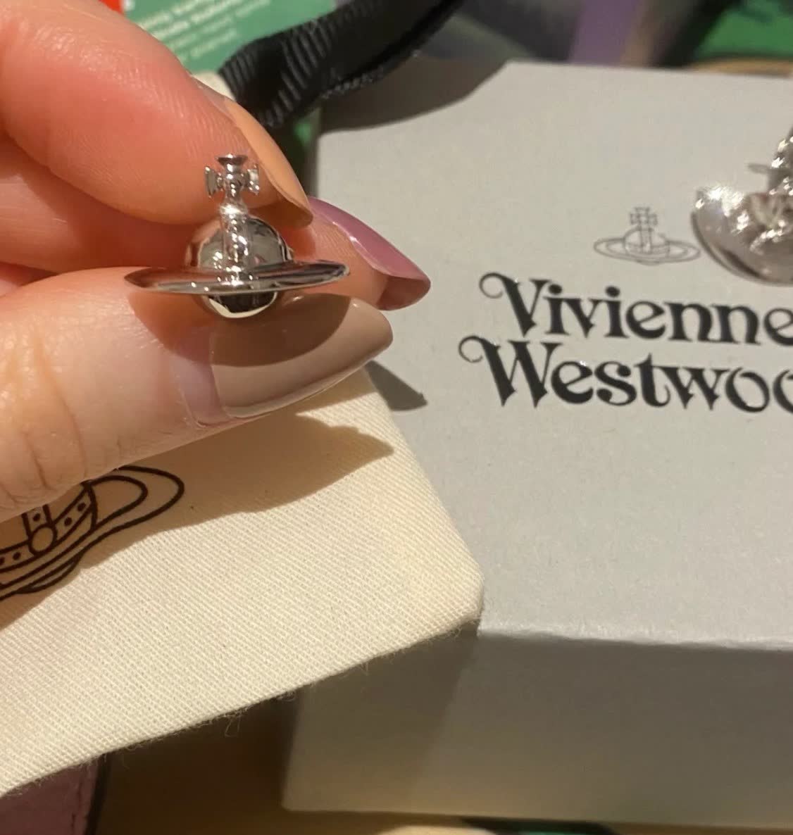 Vivienne Westwood Orb Stud Earrings